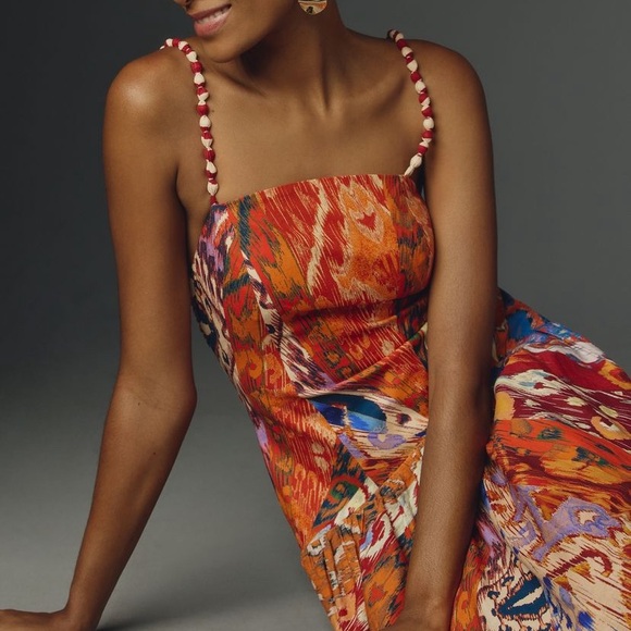 New FARM x Anthropologie FARM Rio Midi Dress - Picture 4 of 4